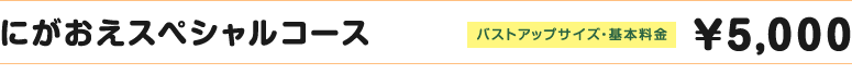 にがおえ スペシャルコース料金