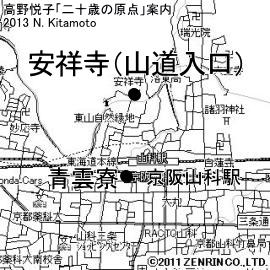 山道の位置