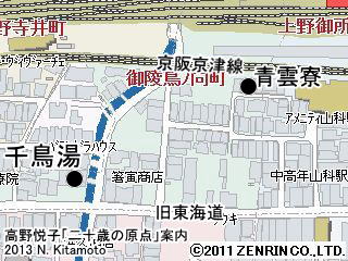 千鳥湯の地図