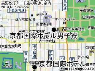 京都国際ホテルと府庁と御苑