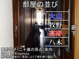 部屋の並び