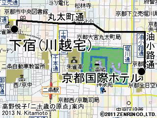 ホテル下宿間地図