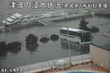 津波の浸水状況