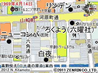 河原町通周辺地図