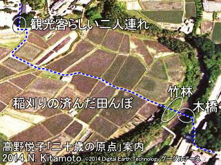 木橋付近空撮