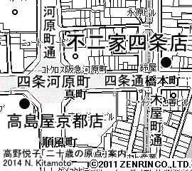 四条河原町付近地図