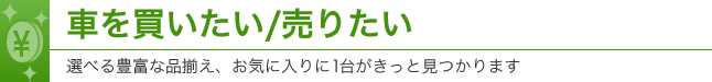 車を買いたい/売りたい 選べる豊富な品揃え、お気に入りに1台がきっと見つかります