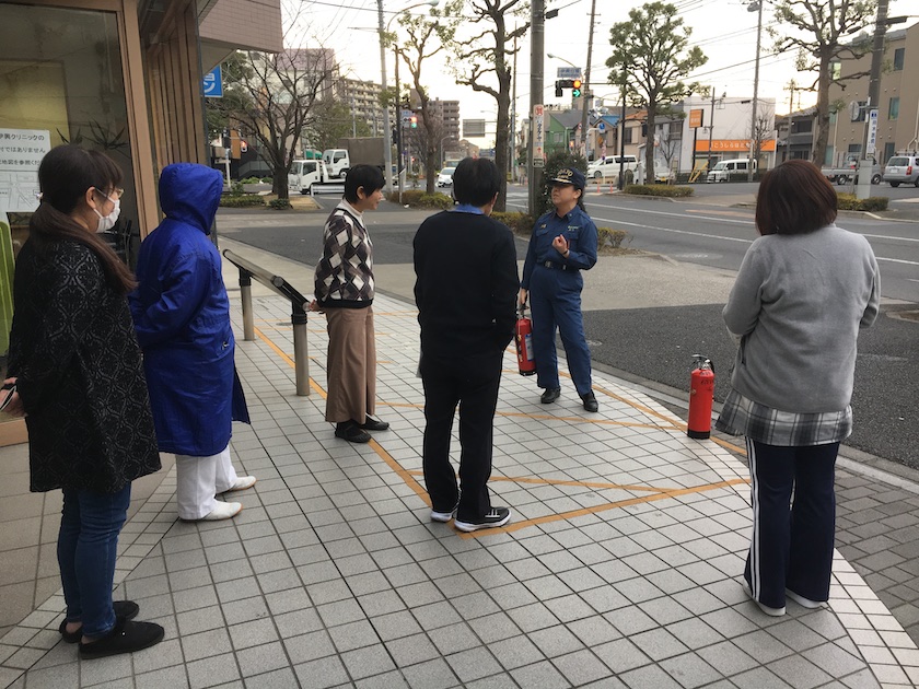 消防訓練の様子