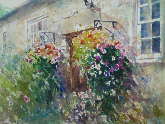 Digby Page イギリス　水彩画　Quiet country side Digby Page イギリス 水彩画 Quiet country side Watercolor