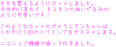 ѐ𐮂悤ɃJbg܂B S̓Iɐ^ۂARR̂ʂ݂ 悤ɉłI  ̂悤ȃJbg̃|jA PɂP̃g~OIXX܂B  jRjR@ŋAčs܂B