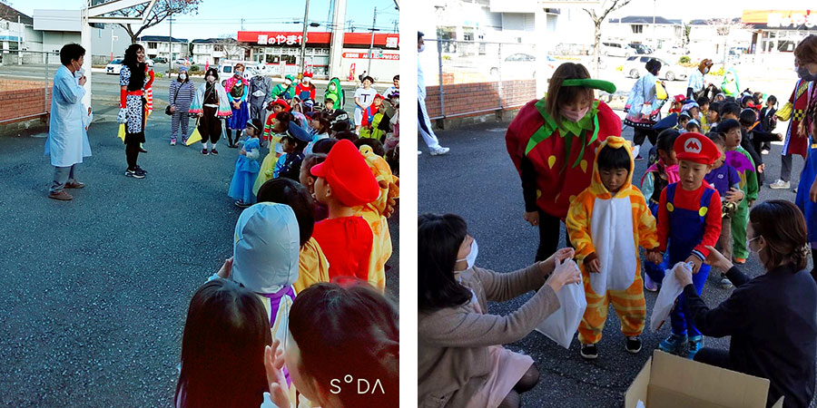 かわしま歯科医院　ハロウィーンパレード　ひたちなか市あづみの森保育園