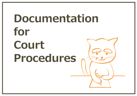 Documentation for court procedures