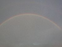 台風通過後の虹