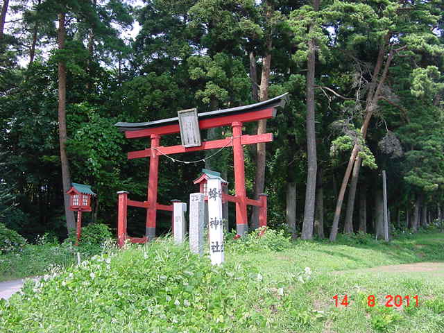 蜂神社（陣が岡本陣跡写真