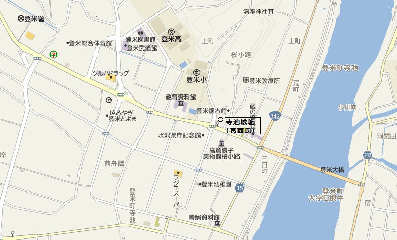 寺池城祉地図
