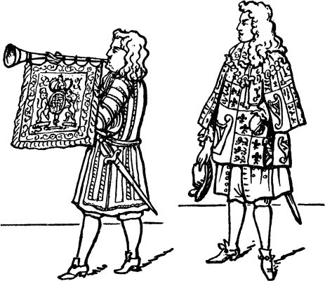 FIG. 18.--A State Trumpeter and a Herald at the coronation of James I.