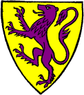 FIG. 34.--Armorial bearings of Henry de Lacy, Earl of Lincoln (d. 1311): Or, a lion rampant purpure. (From his seal.)