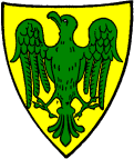 FIG. 453.--Arms of Ralph de Minthermer, Earl of Gloucester and Hereford: Or, an eagle vert. (From his seal, 1301.)