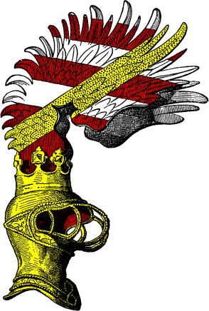 FIG. 608.--Pageant Helmet, with the Crest of Burgau.