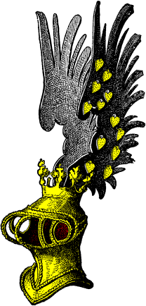 FIG. 609.--Pageant Helmet, with the Crest of Austria (ancient) or Tyrol.