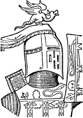 FIG. 616.--Crest of Thomas, Earl of Lancaster. (From his seal, 1301.)