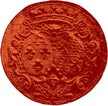 FIG. 698.--Seal of Elizabeth, widow of Philip, Duke of Orleans.