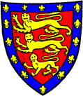 FIG. 708.--Arms of John de Holand, Duke of Exeter(d. 1400): England, a bordure of France. (From his seal, 1381.)