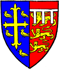 FIG. 712.--Thomas de Mowbray, Duke of Norfolk (d. 1400). (From  his seal, MS. Cott., Julius, C. vii., f. 166.) Arms, see page 465.