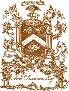 FIG. 740.--Bookplate of Archibald Swinton of Kimmerghame.