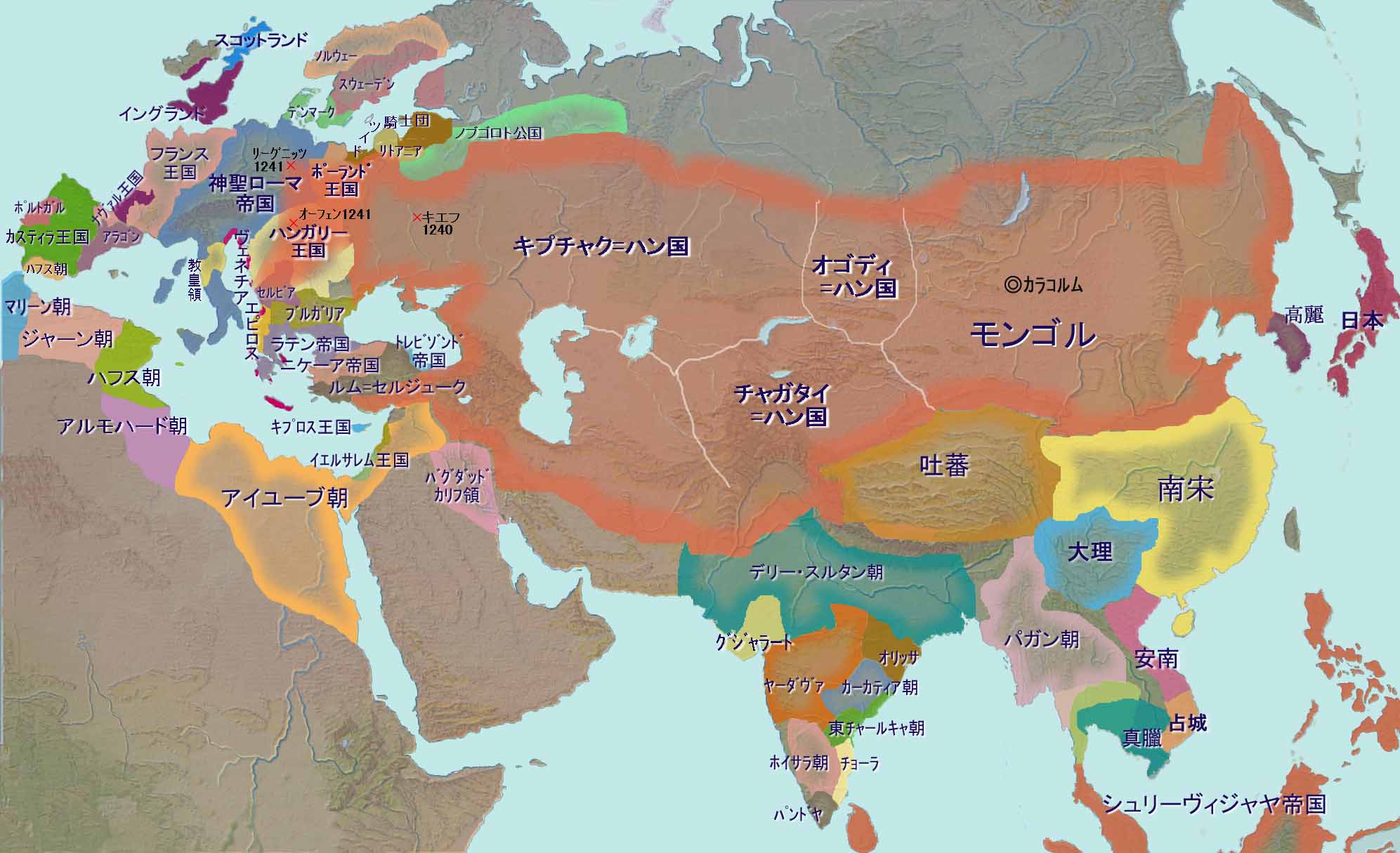 蒙古扩张地图_地图中的历史-地图114网