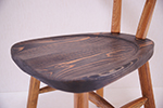 Chair No.10　￥38,000（税込）　座面：杉　脚部：けやき　サイズ：幅440×奥510×高800
