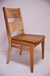 Chair No.11　￥53,000（税込）　座面：杉　脚部：けやき　サイズ：幅490×奥500×高890