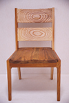 Chair No.11　￥53,000（税込）　座面：杉　脚部：けやき　サイズ：幅490×奥500×高890