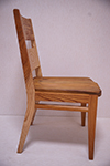 Chair No.11　￥53,000（税込）　座面：杉　脚部：けやき　サイズ：幅490×奥500×高890