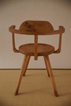 Chair No.15　￥55,000（税込）　材質：けやき　サイズ：幅530×奥530×高730