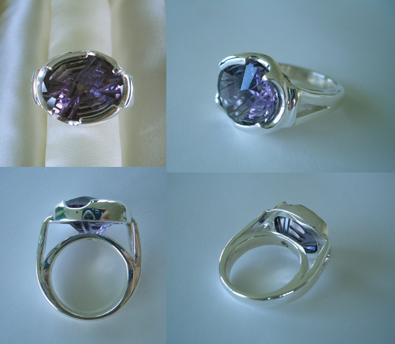 カットが面白い紫水晶