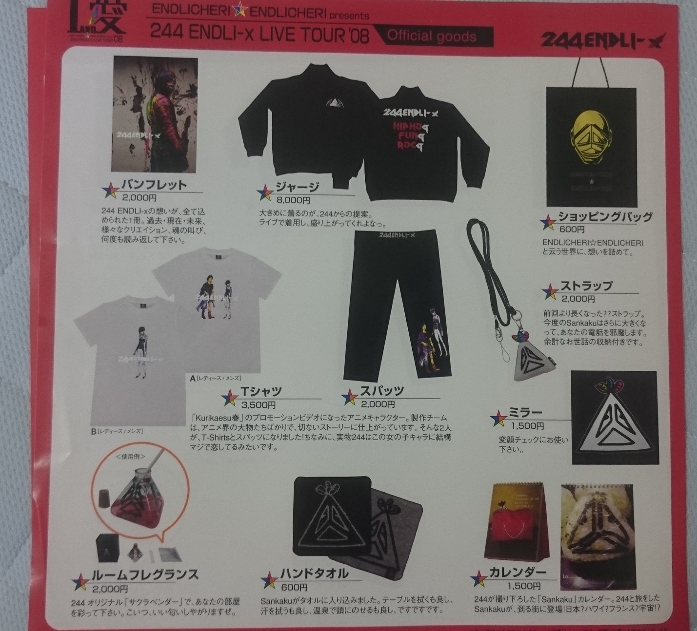 244 ENDLI-X ライブグッズ