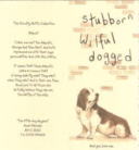 stubborn wilful dogged
