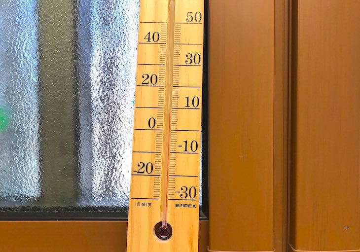 診察室の温度計