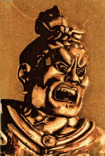 美品 掛け軸 金剛寺 紺紙 大日如来像 木版画 太巻き付 限定品 美品 掛け軸 金剛寺 紺紙 大日如来像 木版画 太巻き付 限定品
