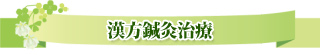 漢方鍼灸治療