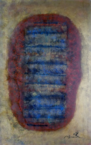 1974.Oil on paper,92.5×58cm