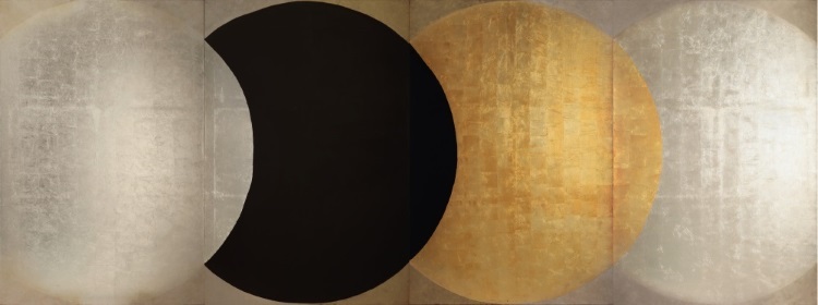 La Vie,2005.Oil and metals on canvas,195×520cm