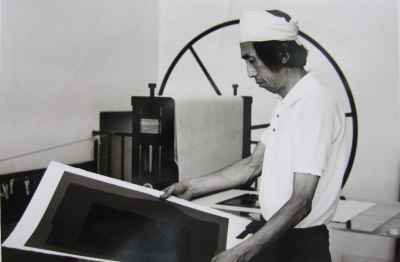Yoshida and Serigraph printing press