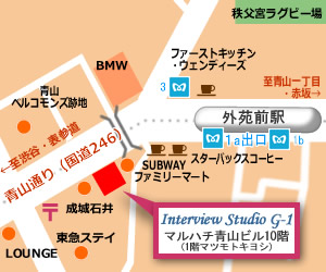 Interview Studio G-1 地図