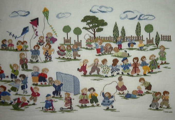 100 Enfants de Françoise Marchadier 刺繍 100 Enfants De Françoise Marchadier - Art et culture | Rakuten