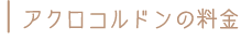 アクロコルドン/スキンタッグ治療料金表