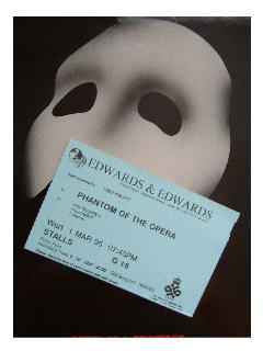 オペラ座の怪人のチケットとパンフ
