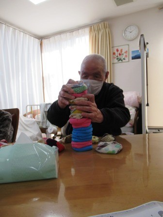 写真:お手玉積み