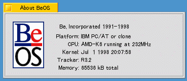 BeOS Screen shot.pic